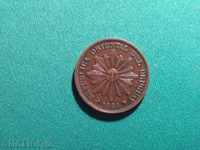 Уругвай  1  Центесимо  1869   Рядка Монета