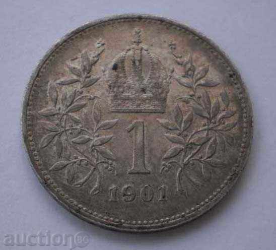 Austro-Ungaria 1 Krona 1901 UNC moneda destul de rare cu preț € 14.32 | 28.01 BGN