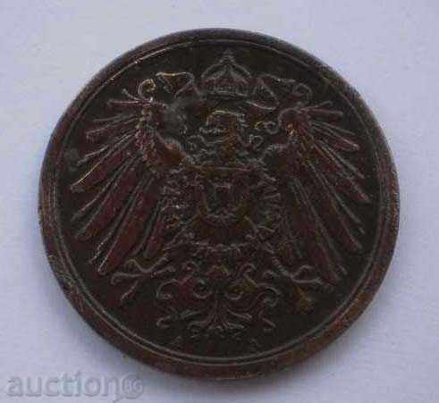 Germania 2 Pfennig 1916 O monedă destul de rare