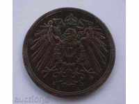 Германия 2 Пфениг 1916 А Доста Рядка Монета