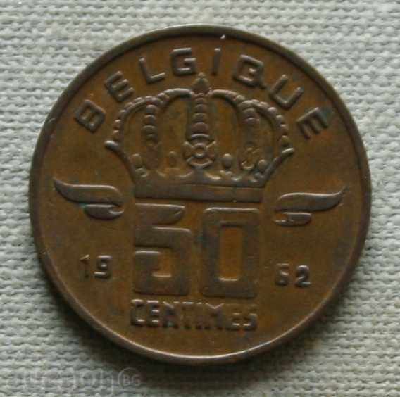 50 centimes 1962 Belgium - French legend