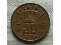 50 centimes 1962 Belgium - French legend