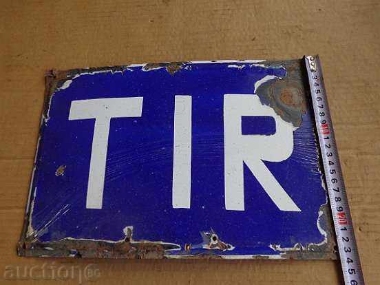 Auction  Enameled plate, plate