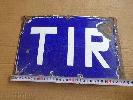 Delivery of Enameled plate, plate