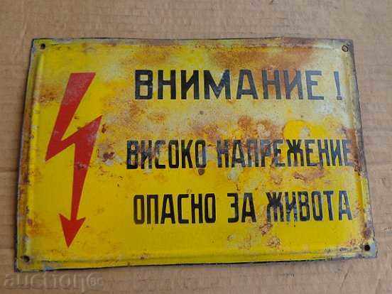 Enameled plate, plate Enameled plate, plate