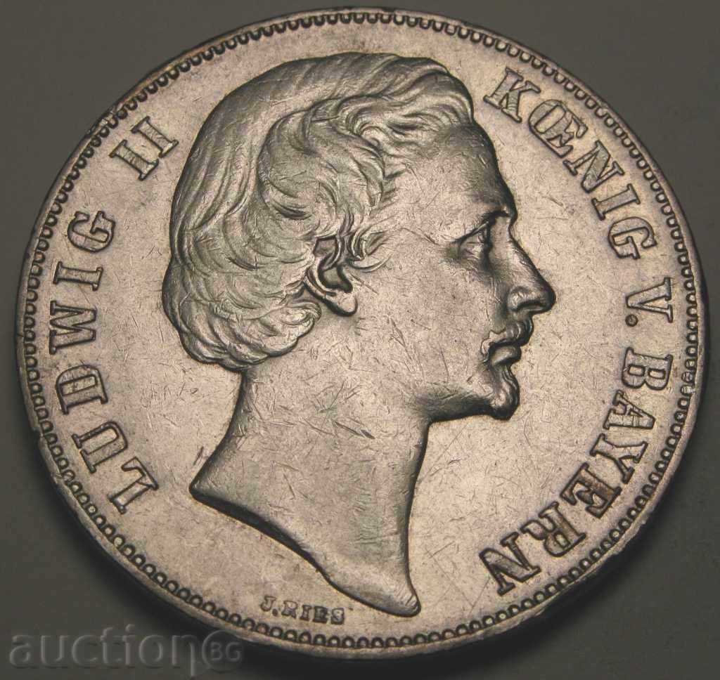 BAVARIA -German 1 Thaler 1871 - Victory in Franco Pru-ROAD with price 329.00 BGN | € 168.22