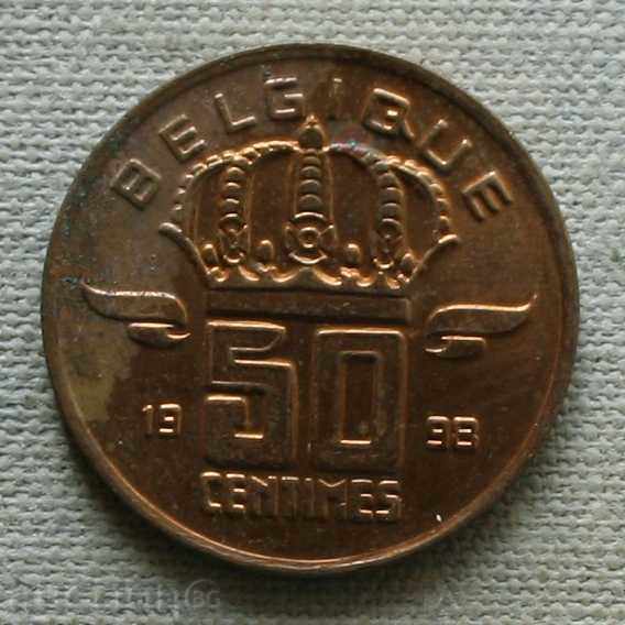 50 centimes 1998 Belgia - o legendă franceză
