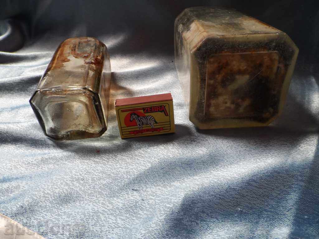 lot of old glass bottles - 2 pcs. - 7
