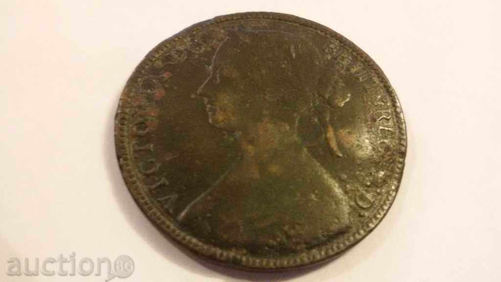 Auction PENNY Victoria 1860 Auction PENNY Victoria 1860