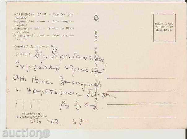 Map Bulgaria Narechen Baths Rest house Gorubso * with price 0.70 BGN | € 0.36