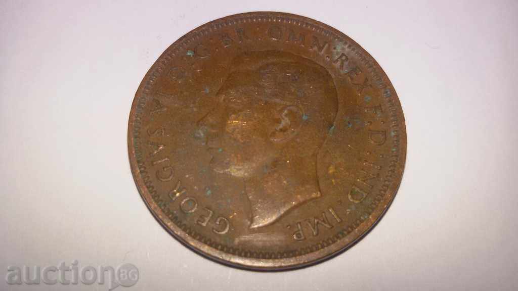 Delivery of half penny 1947 GEORGIVS VI Delivery of half penny 1947 GEORGIVS VI