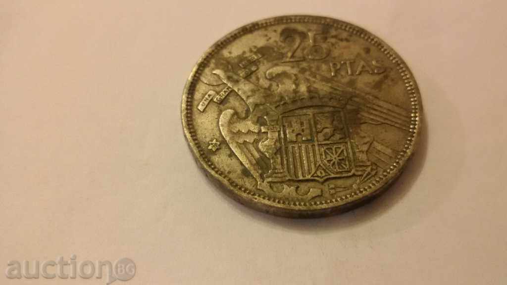 25 ptas 1957 with price 2.00 BGN | € 1.02 25 ptas 1957 with price 2.00 BGN | € 1.02