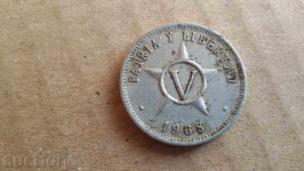 5 centavos 1968 CUBA