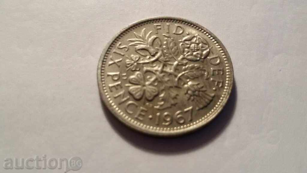 ΕΞΙ πένες 1967 με τιμή 2.00 BGN | € 1.02 ΕΞΙ πένες 1967 με τιμή 2.00 BGN | € 1.02