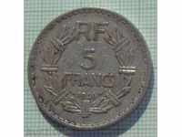 5 φράγκα το 1946 η Γαλλία