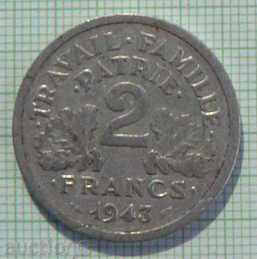 2 φράγκα το 1943 η Γαλλία
