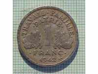 1 франк 1942 г. -Франция