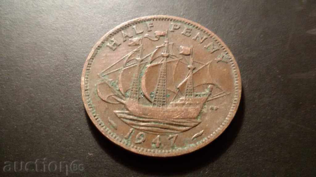 HALF PENNY 1947 with price 2.00 BGN | € 1.02