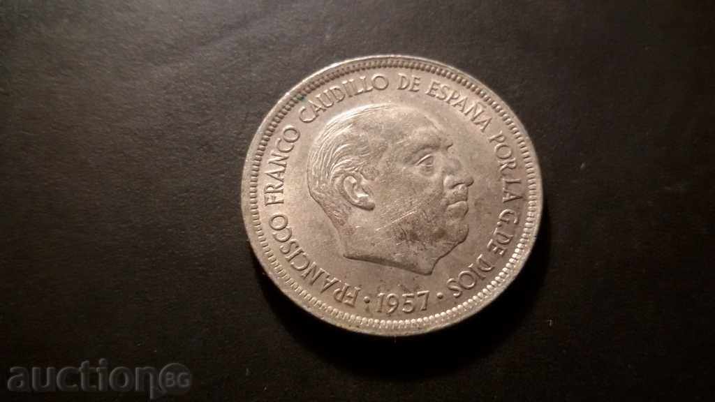 5 PTAS 1957 FRANCO with price 1.00 BGN | € 0.51 5 PTAS 1957 FRANCO with price 1.00 BGN | € 0.51