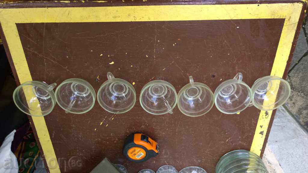 5469. SERVICE COFFEE AND TEA REFLECTOR GLASS with price 18.00 BGN | € 9.20 5469. SERVICE COFFEE AND TEA REFLECTOR GLASS with price 18.00 BGN | € 9.20