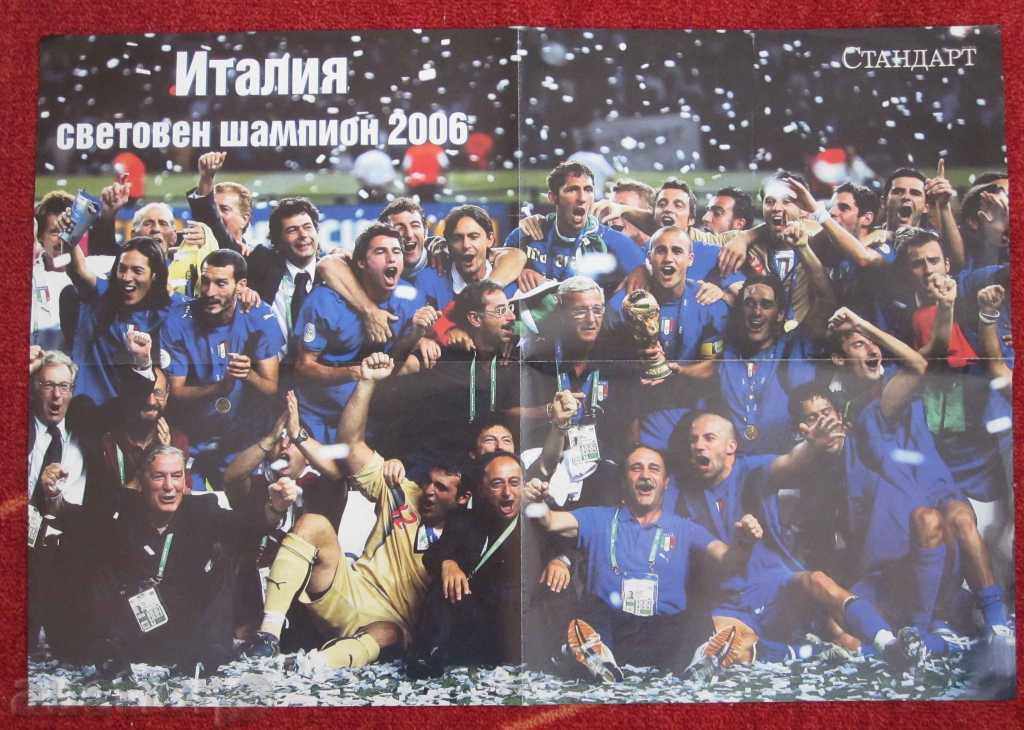 postere de fotbal Italia 2006 și 2008 Spania