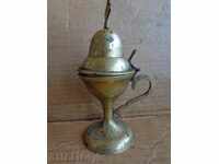 Old home candle holder for hanging, cross, lamp