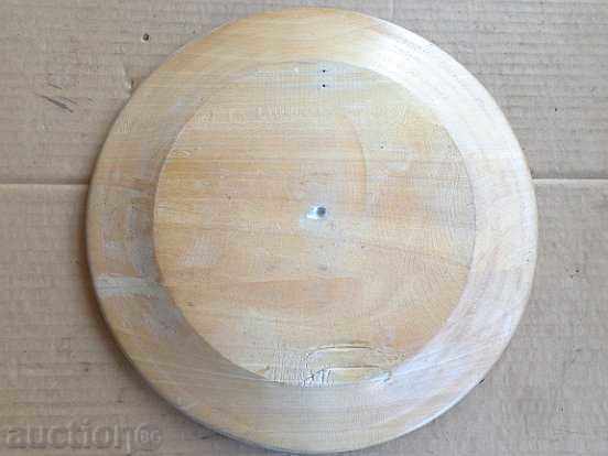 An old wooden bowl, a pyrograph drawing, a souvenir with price 42.00 BGN | € 21.47 An old wooden bowl, a pyrograph drawing, a souvenir with price 42.00 BGN | € 21.47