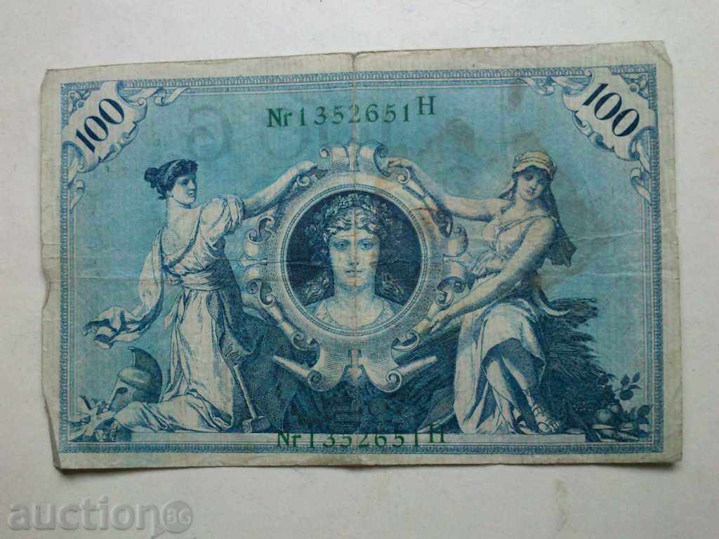 100 марки 1908 г. Германия