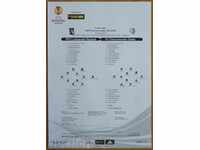 Football team sheet Ludogorets-Chernomorets, Europa League - 2013