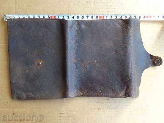 Old leather men's wallet, purse, purse - 6