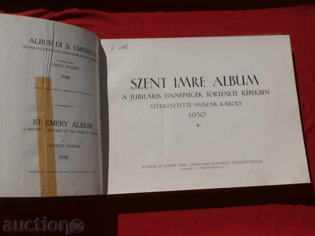 Album "Szent imre album" Budapest 1930 catholic pope - 5
