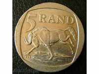 5 rand 1996 Africa de Sud