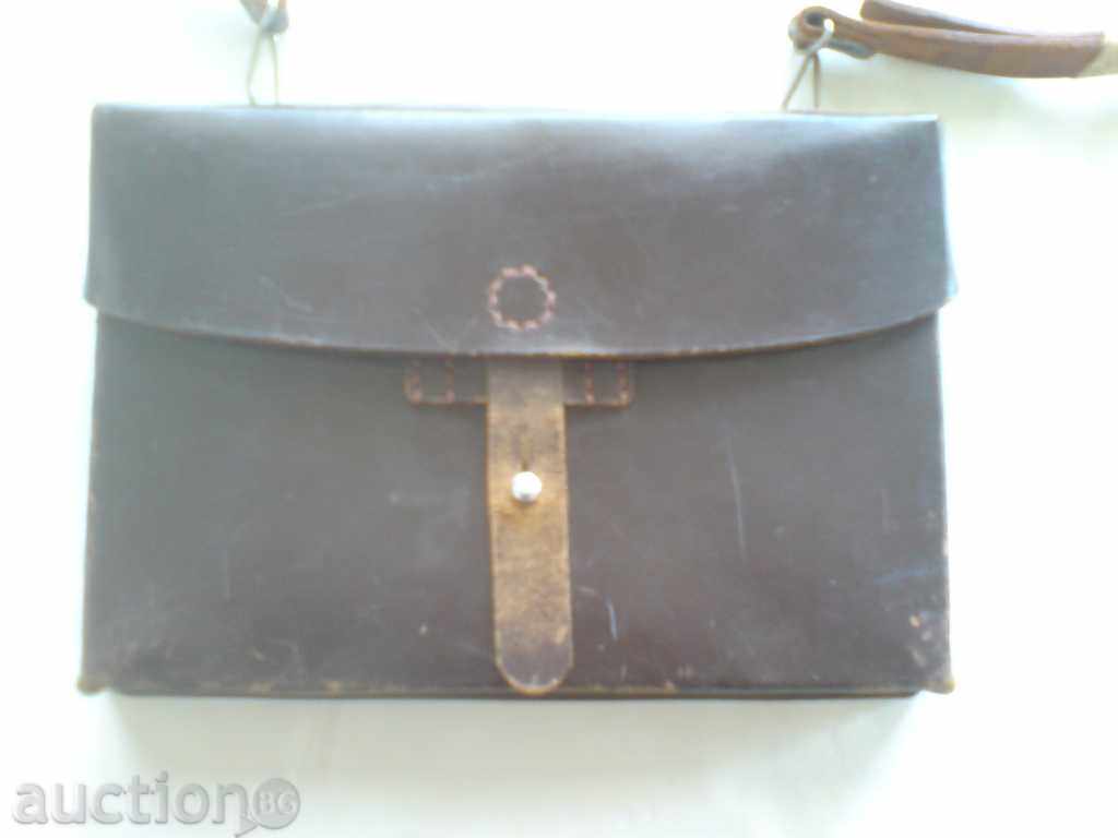 Old military document bag