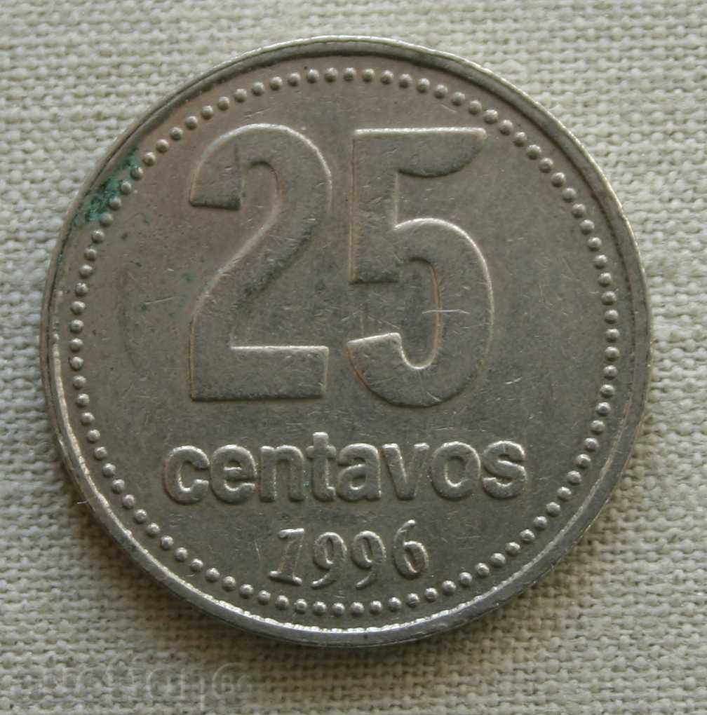 25 центавос 1996  Аржентина