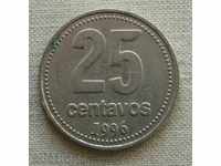 25 центавос 1996  Аржентина