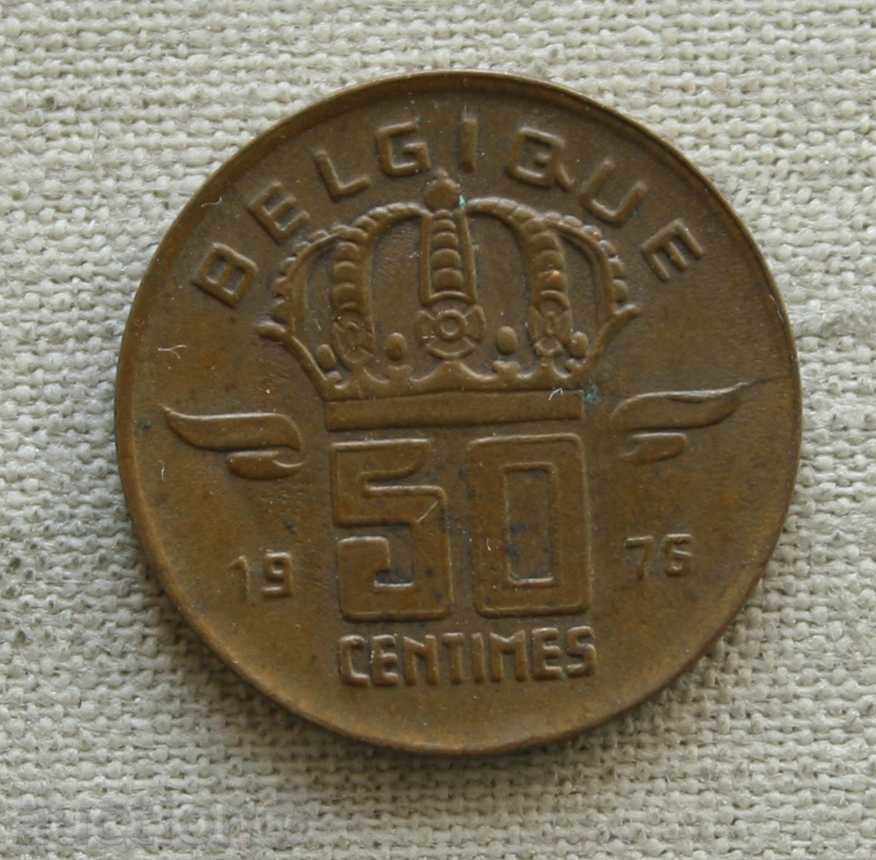 50 centime 1976 Belgia -frenska legenda