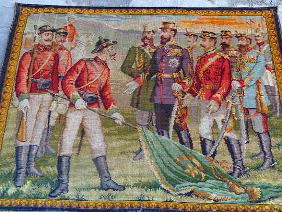 Covor de perete țesut vechi, poză, panou, anii 1980 cu preț 2995.00 BGN | € 1531.32