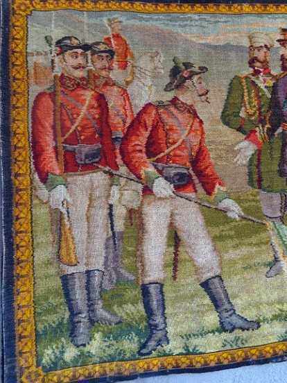 Livrarea Covor de perete țesut vechi, poză, panou, anii 1980