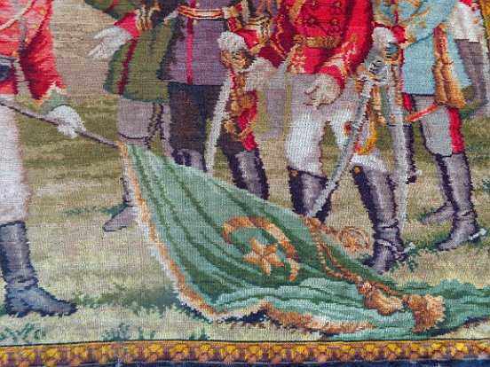 Covor de perete țesut vechi, poză, panou, anii 1980 - 6