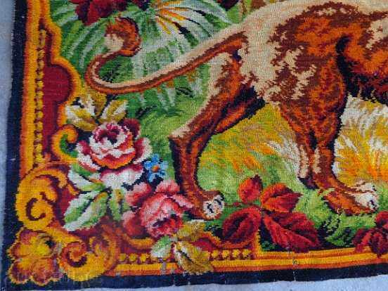 Delivery of Old woven carpet wall, painting, wallpaper, 80's 19th century Delivery of Old woven carpet wall, painting, wallpaper, 80's 19th century