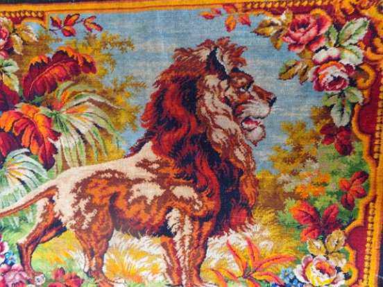 Old woven carpet wall, painting, wallpaper, 80's 19th century - 7 Old woven carpet wall, painting, wallpaper, 80's 19th century - 7