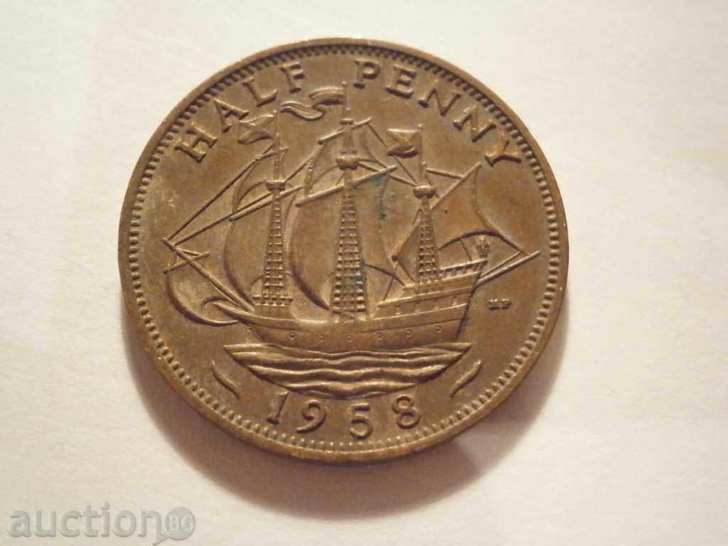 half penny 1958