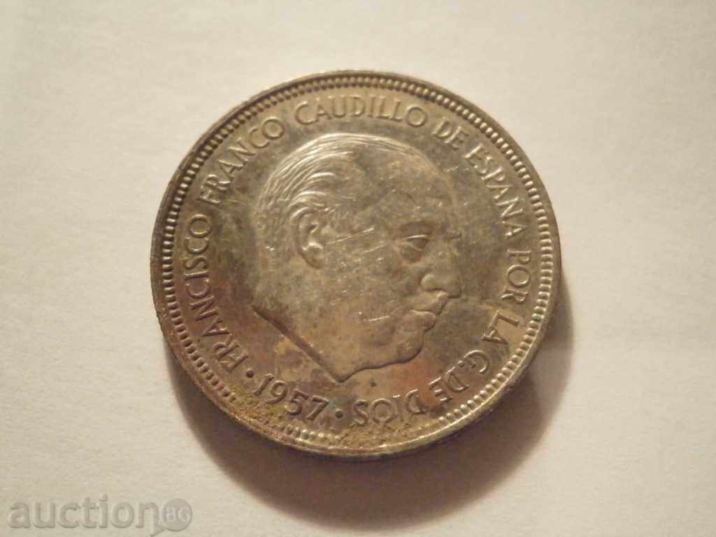 5 ptas 1957 with price 1.00 BGN | € 0.51
