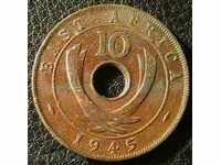 10 cenți 1945 Africa de Est