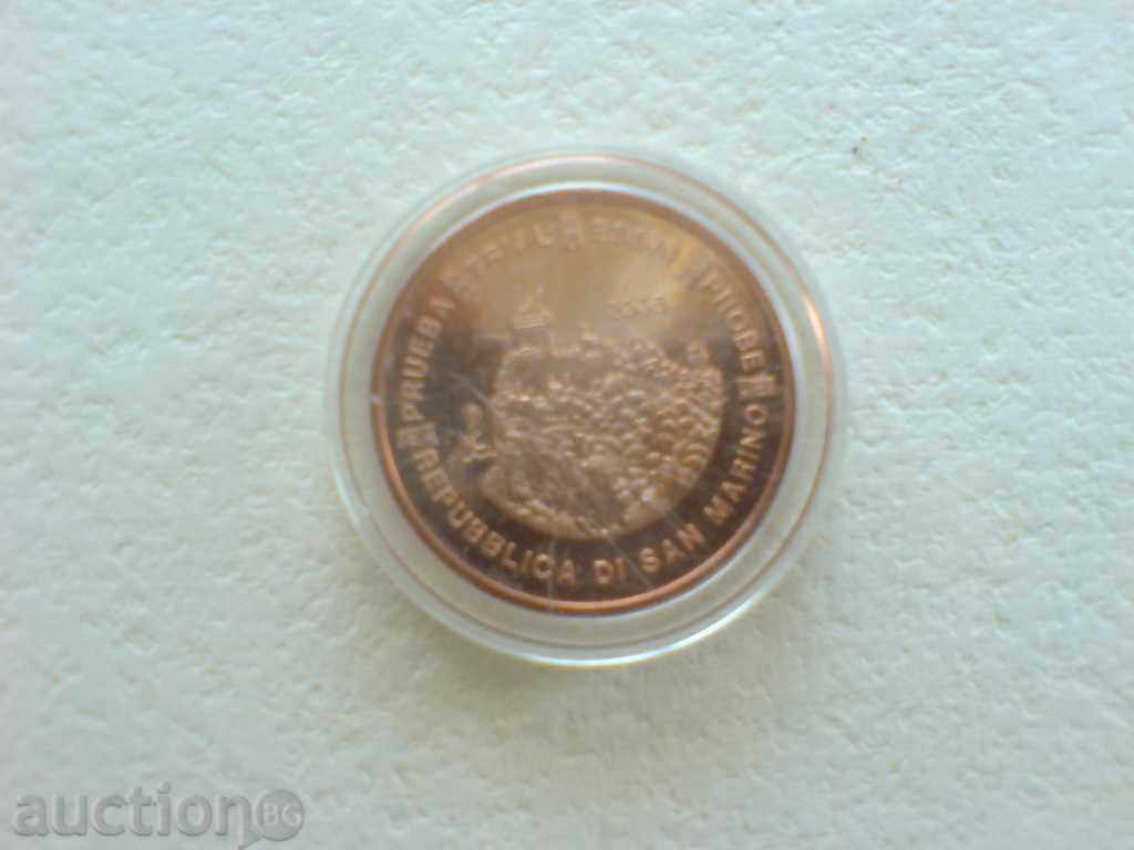 5 евроцента  -  проба  Сан Марино  2005 г