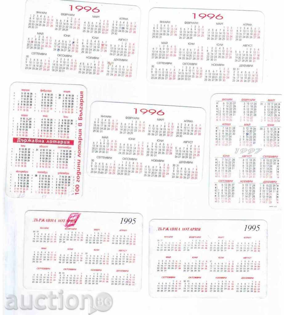 7 calendars "STATE LOTARIA" with price 2.80 BGN | € 1.43