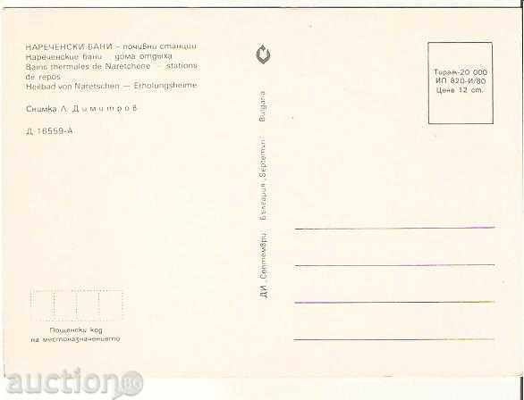 Map Bulgaria Narechenski Baths Gorubsoch Station * with price 0.70 BGN | € 0.36