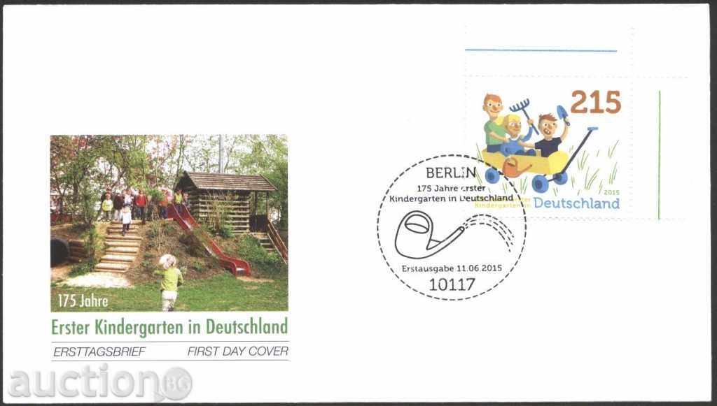 Първодневен плик  /FDC/ Детска градина  2015 от Германия