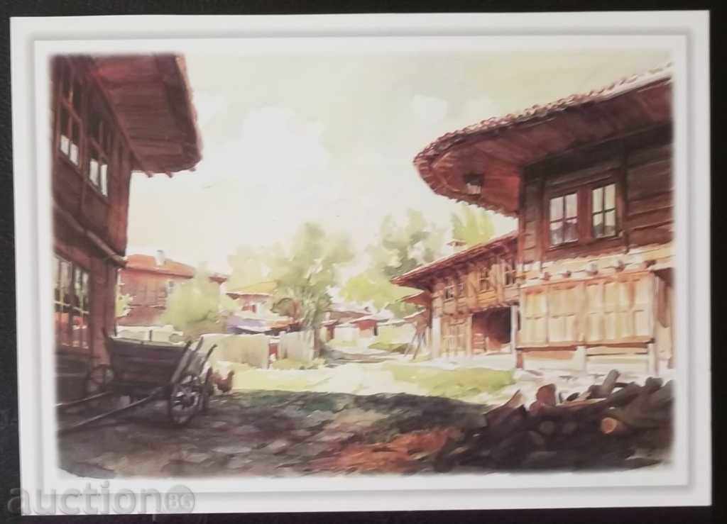 Postcard Zheravna, BULGARIA - art. Yanko Yanev