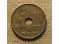 10 centimetri 1929 Belgia - Legenda franceză nr. 1